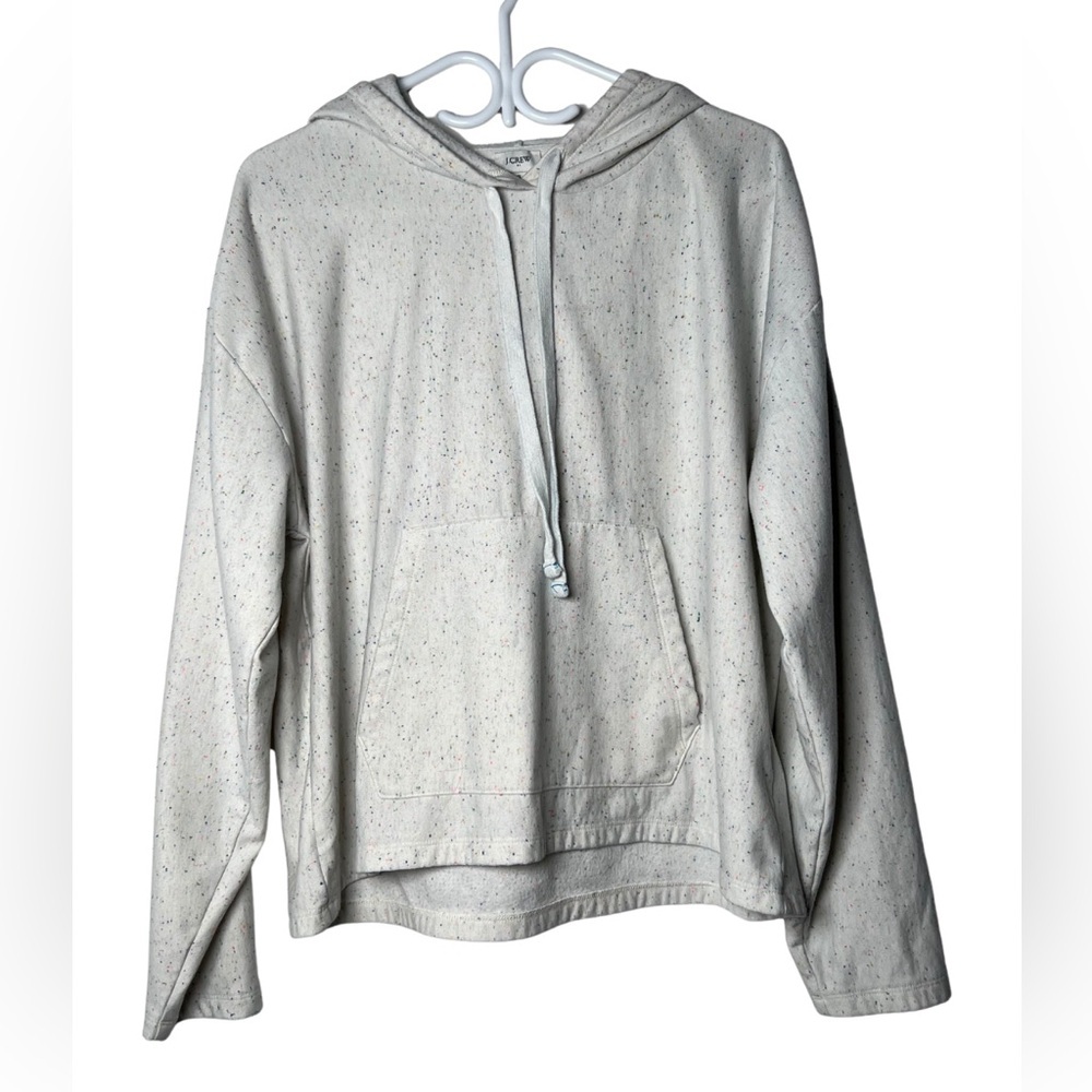 J.Crew Rainbow Speckled Pullover Hoodie Women's XL